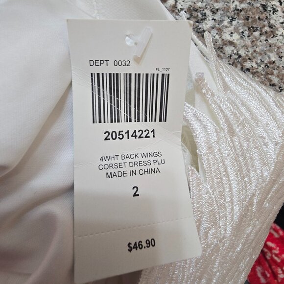 Hot Topic - Sweet Society - White Angel Wings Lace Cami Dress - NWT - Picture 11 of 12